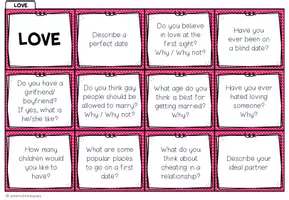 Vorschau - Fördermaterial/Inklusion - Love - Conversation Cards - Seite 2