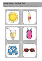 Vorschau - Spiele - Summer holidays (Summer, Sommerferien) Vokabelspiel Zonk - Englisch - Seite 3