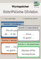 Vorschau - Poster - Wortspeicher Schriftliche Division - Deckblatt