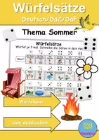 Vorschau - Unterrichtsreihen - Materialpaket - Schreiben und Sprache Thema Sommer - DaZ/DaF, Deutsch - Seite 1