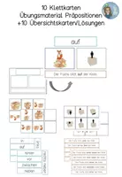 Vorschau - Arbeitsblätter - Materialpaket Präpositionen - Tafelmaterial, Arbeitsblätter... - Seite 1