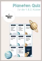 Vorschau - Quiz - FREEBIE: Planeten 1.-2.Klasse - Quiz - Deckblatt