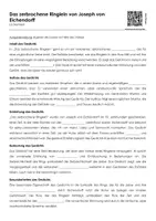 Vorschau - Arbeitsblätter - Das zerbrochene Ringlein - Joseph von Eichendorff (Übung + Material) - Seite 1