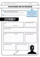 Vorschau - Stundenentwürfe - Vernetzt gehetzt: Steckbrief zu David Reiser (Ich-Erzähler) - Seite 3