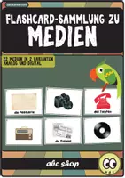 Vorschau - Bildkarten - Medien - 22 Flashcards in 2 Varianten (digital und analog) - Deckblatt