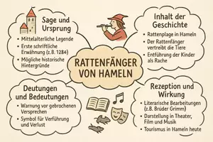 Vorschau - Arbeitsblätter - Lernposter + Arbeitsblatt "Rattenfänger von Hameln" + Onlineübung & MP3 + Mindmap + Infografik - Seite 3