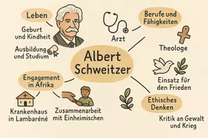 Vorschau - Arbeitsblätter - Lernposter + Arbeitsblatt "Albert Schweitzer" + Onlineübung & MP3 + Mindmap + Infografiken - Seite 3