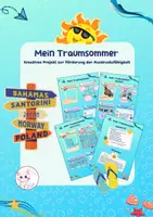 Vorschau - Arbeitsblätter - Mein Traumsommer - Kreatives Projekt zur Förderung der Ausdrucksfähigkeit - Deckblatt