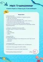 Vorschau - Arbeitsblätter - Mein Traumsommer - Kreatives Projekt zur Förderung der Ausdrucksfähigkeit - Seite 2