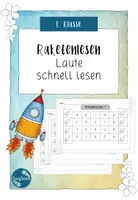 Vorschau - Arbeitsblätter - Raketenlesen -Buchstaben/Laute lesen lernen - Deutsch - 1. Klasse - Deckblatt