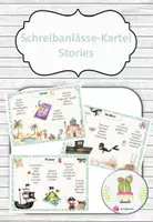 Vorschau - Aufgabenkarten - Schreibanlässe - Karteikarten Klasse 1-4 - Deckblatt