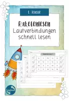 Vorschau - Arbeitsblätter - Raketenlesen - Lautverbindungen lesen lernen - Deutsch - 1. Klasse - Deckblatt