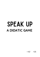 Vista previa - Juegos / Gamificación - Speak Up - Speaking Game for Teens/Adults - Portada