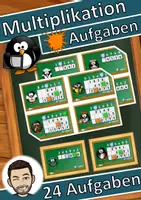 Vorschau - Unterrichtsreihen - Übungsheft Homeschooling kleines Einmaleins, Klecksaufgaben (auch Homeschooling) - Deckblatt