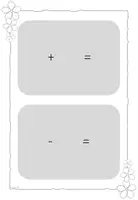 Vorschau - Spiele - Gleichungen umformen - 3 Zahlen 4 Rechnungen - Addition - 1. Klasse - Seite 1