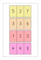 Vorschau - Spiele - Gleichungen umformen - 3 Zahlen 4 Rechnungen - Addition - 1. Klasse - Seite 2