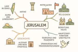 Vorschau - Arbeitsblätter - Lernposter + Arbeitsblätter zum Thema "Jerusalem" + Lösung & MP3 + Mindmap + Infografik - Seite 3