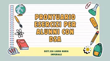 anteprima - Esercizi - PRONTUARIO ATTIVITA' - Pagina di copertina