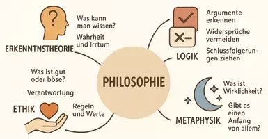 Vorschau - Arbeitsblätter - Lernposter + Arbeitsblätter zum Thema "Philosophie" + Lösung & MP3 + Mindmap + Infografik - Seite 3