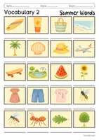 Vorschau - Arbeitsblätter - Vocabulary - Summer Words (Englisch) - Seite 2