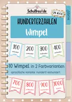 Vorschau - Poster - Hunderterzahlen als Wimpel_Plakate im Zahlenraum bis 1000 - Deckblatt