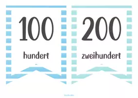 Vorschau - Poster - Hunderterzahlen als Wimpel_Plakate im Zahlenraum bis 1000 - Seite 2
