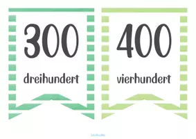 Vorschau - Poster - Hunderterzahlen als Wimpel_Plakate im Zahlenraum bis 1000 - Seite 3
