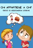 anteprima - Materiale di supporto/inclusione - Chi appartiene A CHI? Giochi di associazioni logiche! - Pagina di copertina