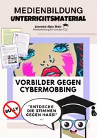 Vorschau - Arbeitsblätter - Digitale Medien: Vorbilder gegen Cybermobbing - Deckblatt