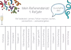 Vorschau - Anderer Materialtyp - Referendariat Abreißzettel - Seite 1