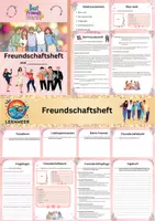 Vorschau - Arbeitsblätter - Das Freundschaftsheft (Gymnasium/Mittelschule) - Deckblatt