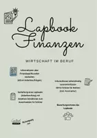 Vorschau - Arbeitsblätter - Lapbook Finanzen (Finanzbegriff) - Deckblatt