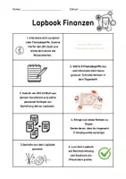 Vorschau - Arbeitsblätter - Lapbook Finanzen (Finanzbegriff) - Seite 1