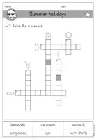 Vorschau - Arbeitsblätter - Summer holidays (Sommerferien, Summer) Kreuzworträtsel Arbeitsblatt - Englisch - Seite 3