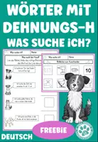 Vorschau - Arbeitsblätter - Was suche ich? Wörter mit Dehnungs-h stummes h Deutsch 3. Klasse - Deckblatt