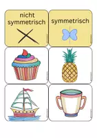 Vorschau - Stationenlernen - Achsensymmetrie: Sortieraufgabe - Seite 1