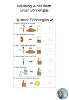 Vorschau - Arbeitsblätter - AB Anleitung Bohnenglas Pflanzen - Deckblatt