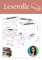 Vorschau - Arbeitsblätter - Leserolle - die etwas andere Buchvorstellung Kl. 2-4 - Deckblatt