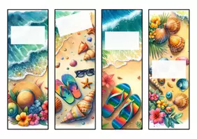 Vorschau - Mal- und Bastelvorlagen - Lesezeichen - Feriengrüße zu den Sommerferien - Seite 3