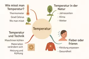 Vorschau - Arbeitsblätter - Lernposter + Arbeitsblätter zum Thema "Temperatur" + Lösung & MP3 + Mindmap + Infografik - Seite 3