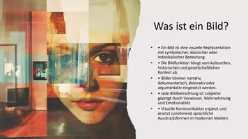 Vorschau - Präsentationen/Tafelbilder - Präsentation: Grundlagen der Bildproduktion und -rezeption für den Kunstunterricht - Seite 1