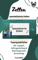 Vorschau - Stundenentwürfe - PPT spezialisierte Zellen inkl Lösungen, Bew-Raster & Spiel - Zellen Teil 5 - Biologie - Deckblatt