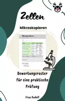 Vorschau - Lehrpläne/Lehrermaterial - Bewertungsraster Mikroskop - Thema Zellen - praktische Prüfung - Deckblatt