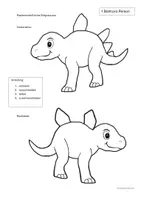 Vorschau - Mal- und Bastelvorlagen - Stehender Dinosaurier basteln – mit Vorlage, Anleitung & Sachinfos - Seite 3