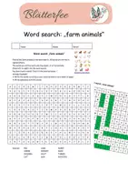 Vorschau - Arbeitsblätter - Suchsel/word search - Materialpaket Englisch - Seite 1