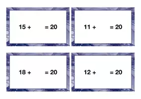 Vorschau - Spiele - Klettkarten ZR100 Addition Auffüllen zum Zehner - Seite 1