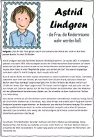 Vorschau - Arbeitsblätter - Astrid Lindgren Steckbrief I Leben I Quiz - Seite 2