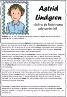 Vorschau - Arbeitsblätter - Astrid Lindgren Steckbrief I Leben I Quiz - Seite 3