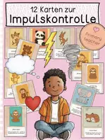 Vorschau - Poster - 12 Karten zur Impulskontrolle (ADS, ADHS, Wut...) - Deckblatt
