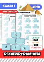 Vorschau - Arbeitsblätter - Rechenpyramiden ZR 10 - Deckblatt